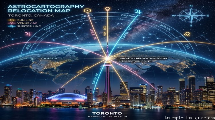 The Astrology of Relocation in Toronto: How Astrocartography Guides Expat Careers and Relationships